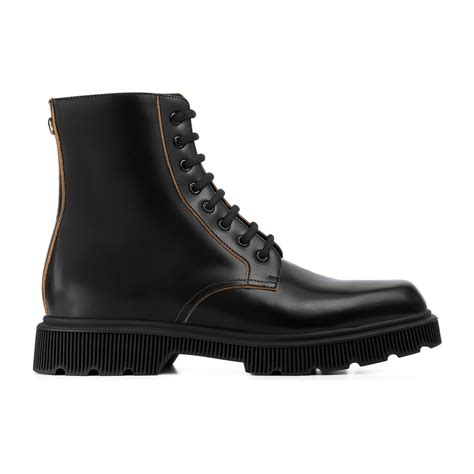 gucci men's black leather fringe bit boot|gucci boots for men.